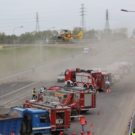 powiększ zdjęcie: Wielkie ćwiczenia służb ratowniczych w Legnicy