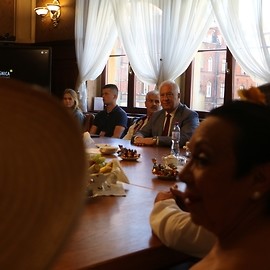 powiększ zdjęcie: Świat pod Kyczerą odwiedził prezydenta