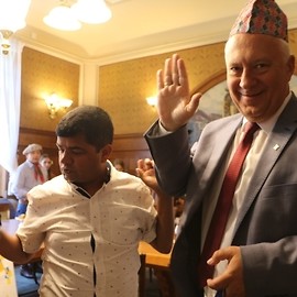 powiększ zdjęcie: Świat pod Kyczerą odwiedził prezydenta