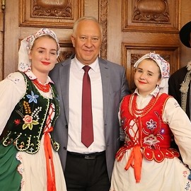 powiększ zdjęcie: Świat pod Kyczerą odwiedził prezydenta