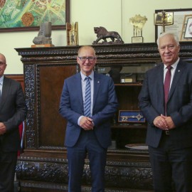powiększ zdjęcie: Prezydent Legnicy spotkał się z Rektorem Elektem Politechniki Wrocławskiej