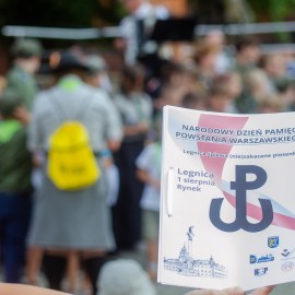 powiększ zdjęcie: Legnica uczciła 80. rocznicę Powstania Warszawskiego