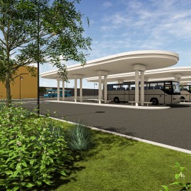 powiększ zdjęcie: W niecałe dwa lata powstanie w Legnicy centrum przesiadkowe