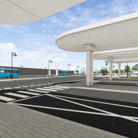 powiększ zdjęcie: W niecałe dwa lata powstanie w Legnicy centrum przesiadkowe