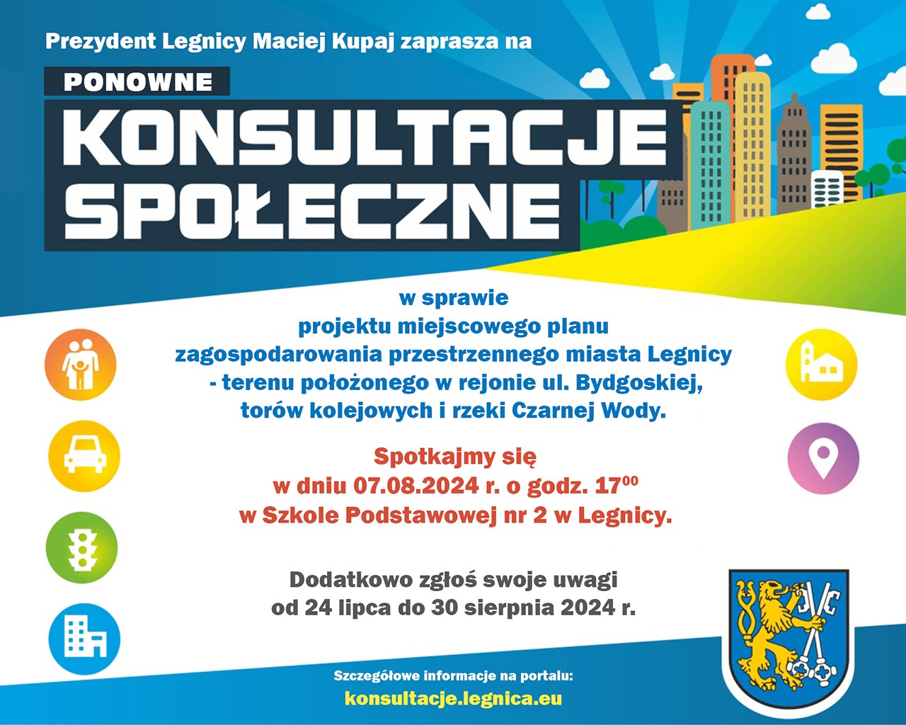 plakat konsultacje 7.08.2024