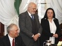 Prezydent Legnicy przyjął w ratuszu prof. Siegfrieda Masera i jego małżonkę Helgę