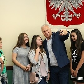 Dzieci z Drohobycza gośćmi prezydenta