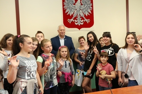 Dzieci z Drohobycza gośćmi prezydenta 1